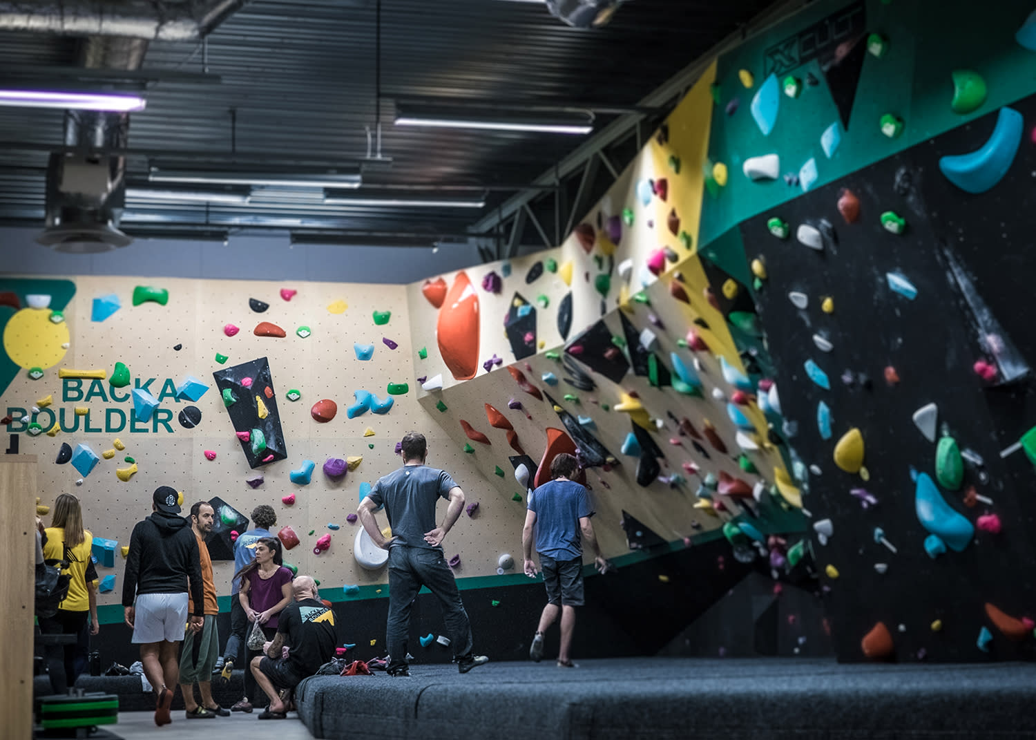 bild på klättergymmet backa boulder