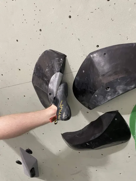bild på tekniken toe hook